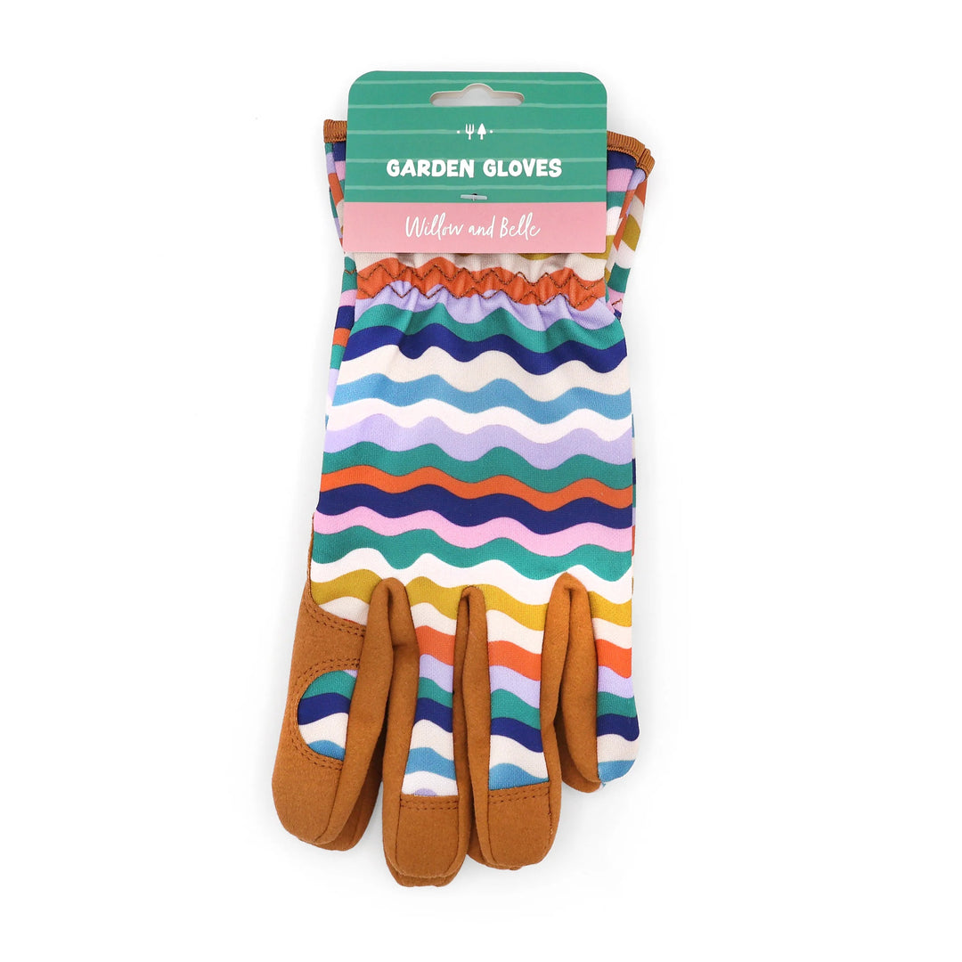 Willow & Belle Wiggle Design Women's One Size Gardening Gloves