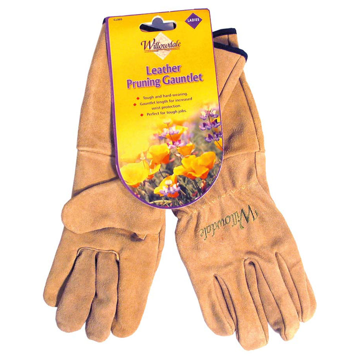 Willowdale Ladies Rose Growers Gauntlet Gloves Beige No20W