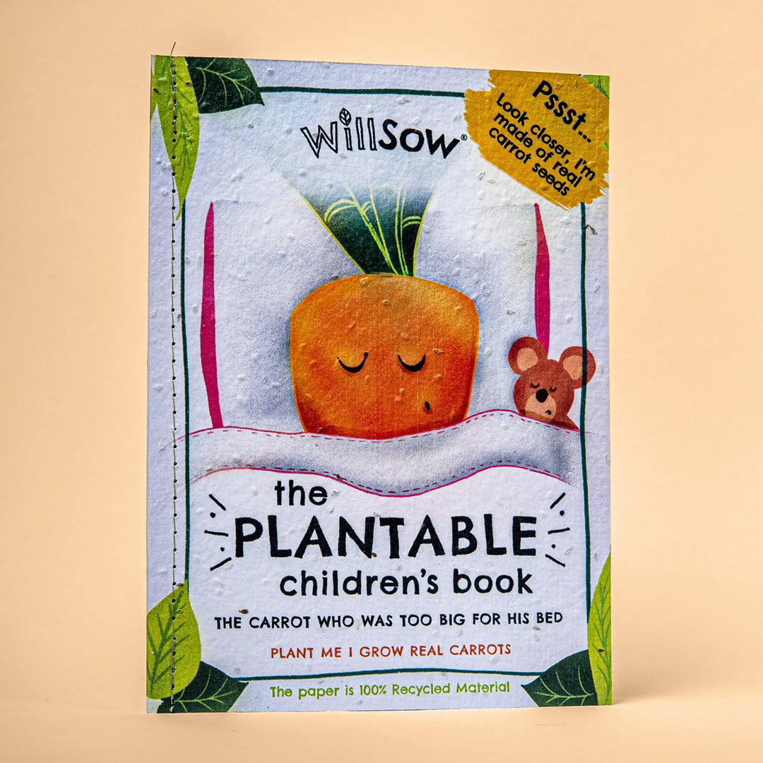 Willsow The Carrot Who Was Too Big for His Bed Plantable Book
