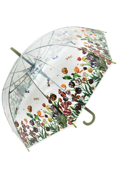 Blooms Of London Tulips Transparent Umbrella - Norman & Vera Garden Emporium