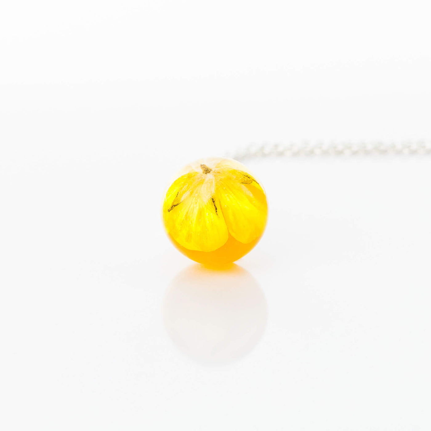 Botanic Isles Buttercup Sterling Silver Small Sphere Necklace - Norman & Vera Garden Emporium