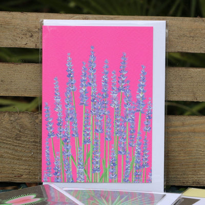 Lavender Greetings Card - Norman & Vera Garden Emporium