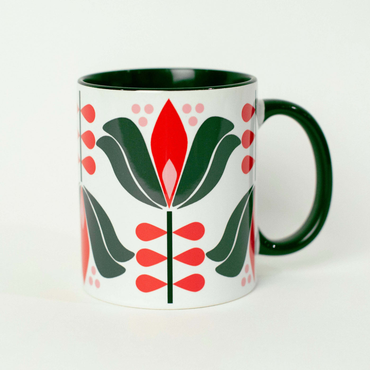 Mod Lounge Green Lotus Flower Mug - Norman & Vera Garden Emporium