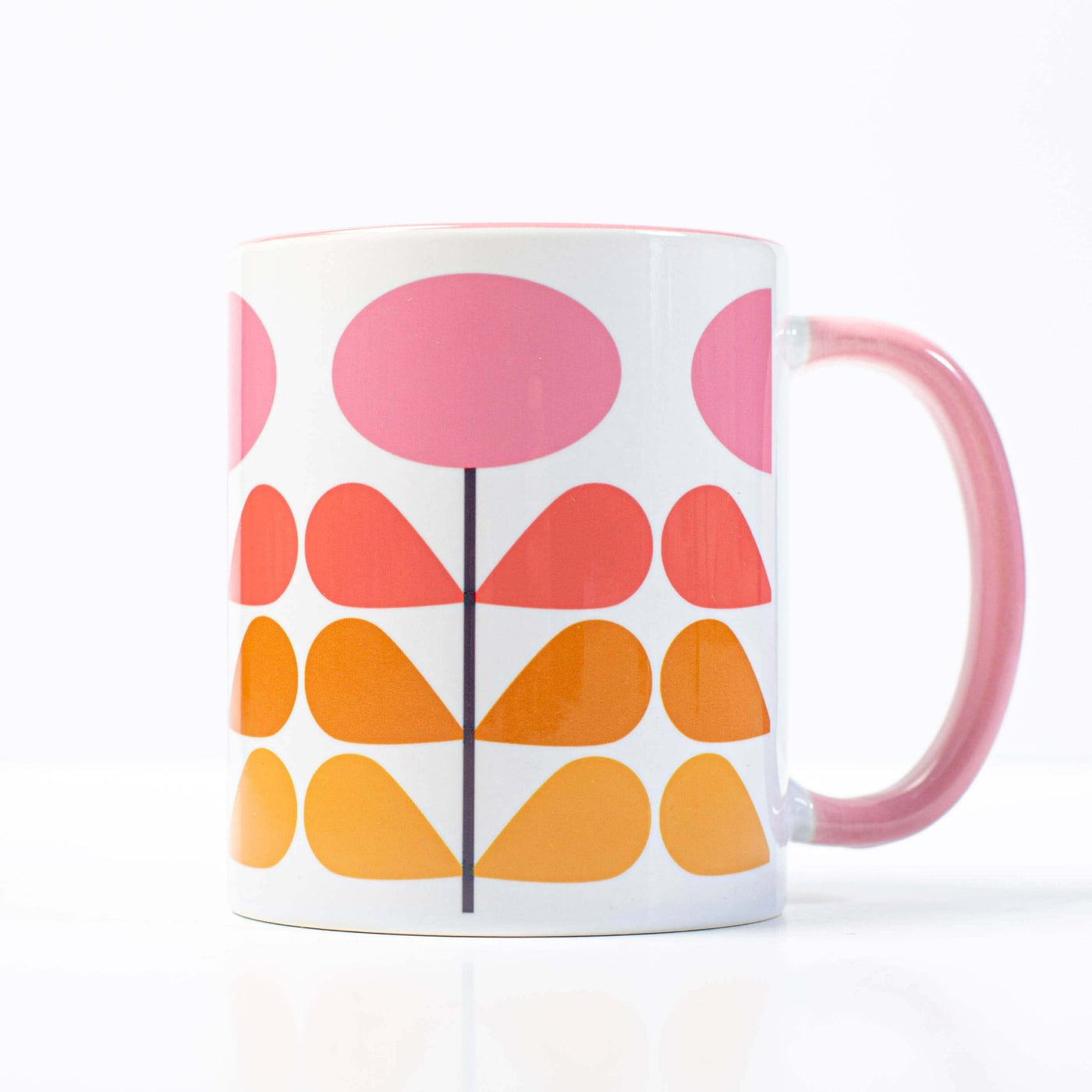 Mod Lounge Pink Flower Mug