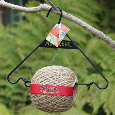 Nutscene Black Metal Hanger with Natural Twine - Hortcouture