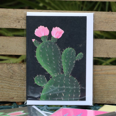 Opuntia Cactus Greetings Card - Norman & Vera Garden Emproium