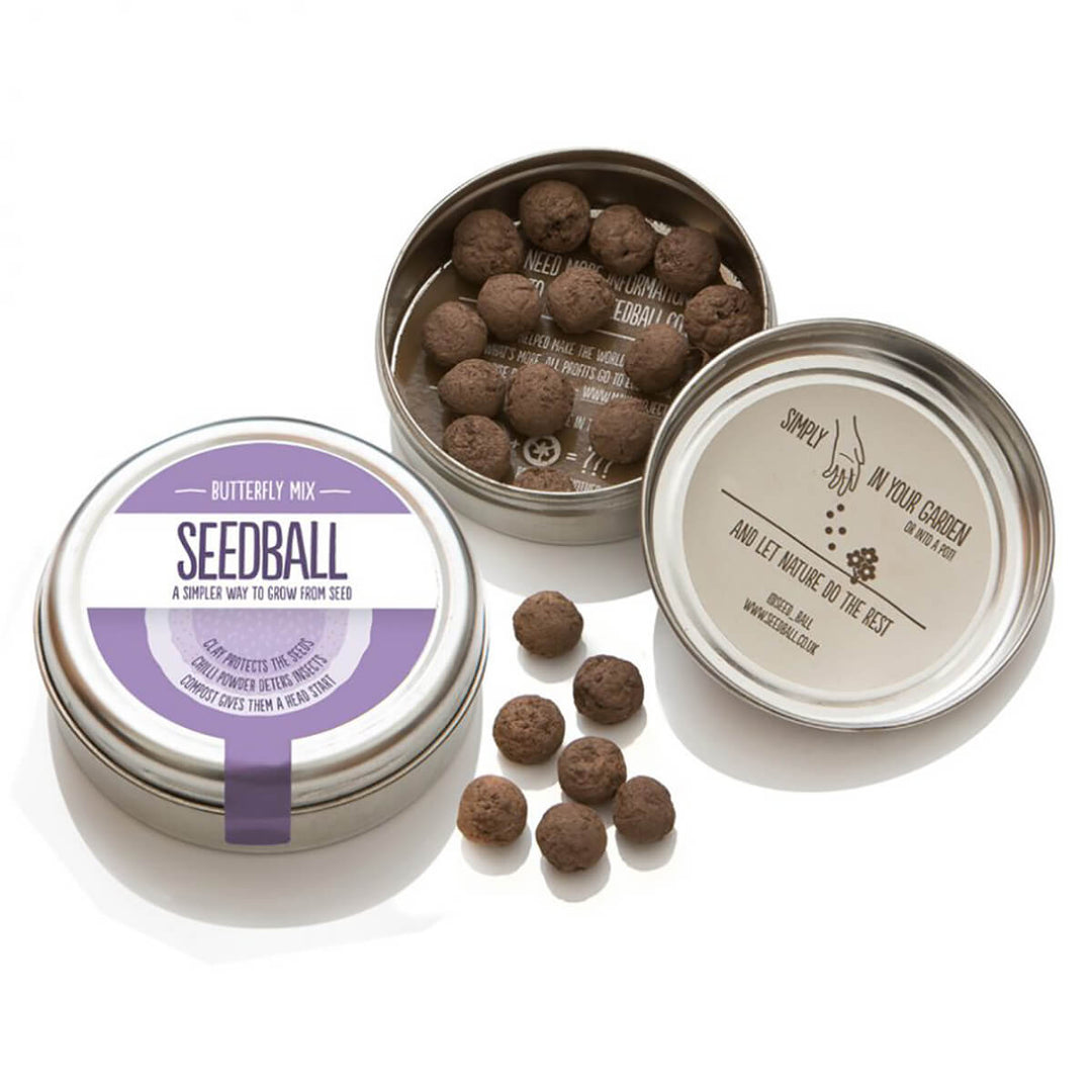 Seedball Butterfly Mix Seed Tin - Norman & Vera Garden Emporium