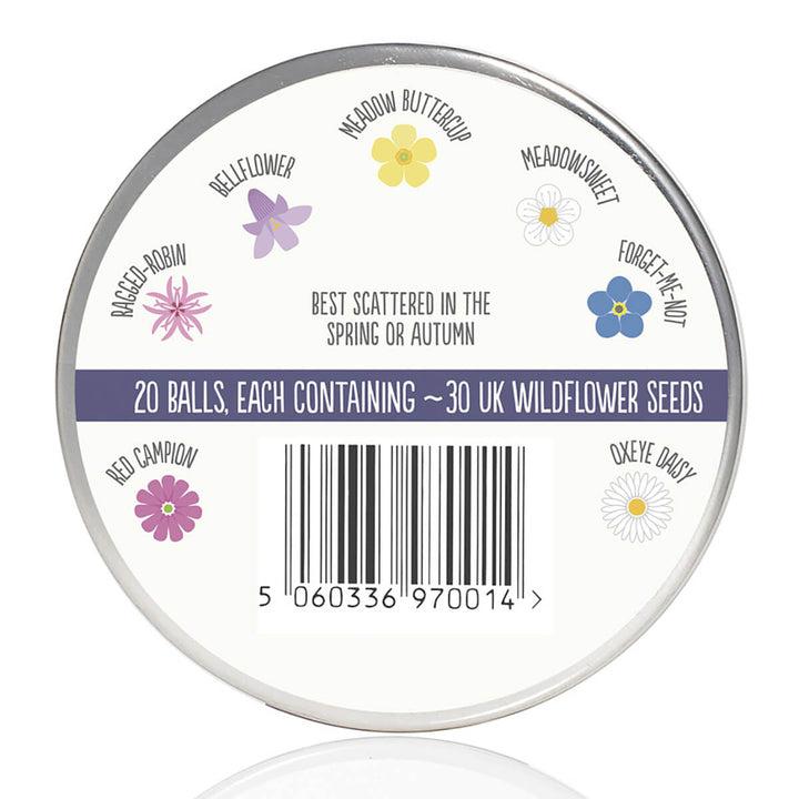 Seedball Shade Mix Seed Tin - Norman & Vera Garden Emporium