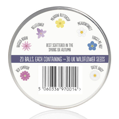 Seedball Shade Mix Seed Tin - Norman & Vera Garden Emporium